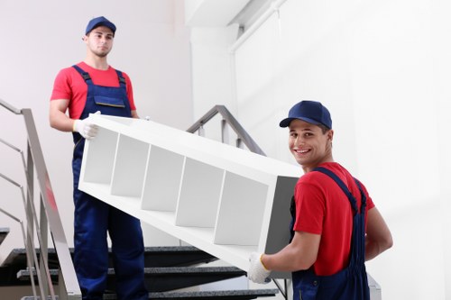Household items being prepared for a local move in Richmond upon Thames