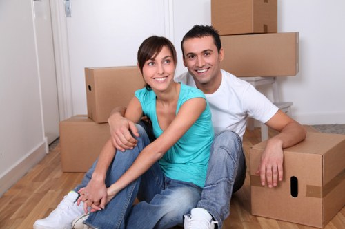 Careful loading of household items during a Richmond upon Thames move