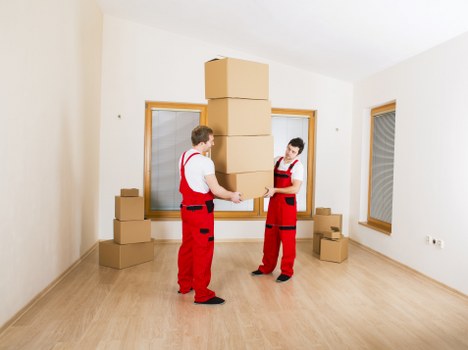 Packed moving boxes ready for a home relocation in Richmond upon Thames